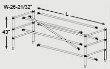 Vault Single Wide Guardrail Set